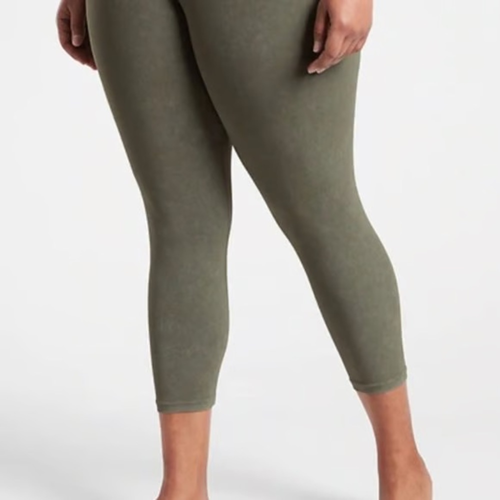 Athleta Elation 7/8 Tight - Olive